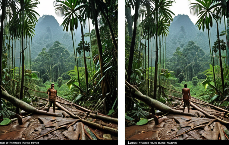 Here are two image prompts based on the provided text and table, focusing on different threats to Laos's rainforests: